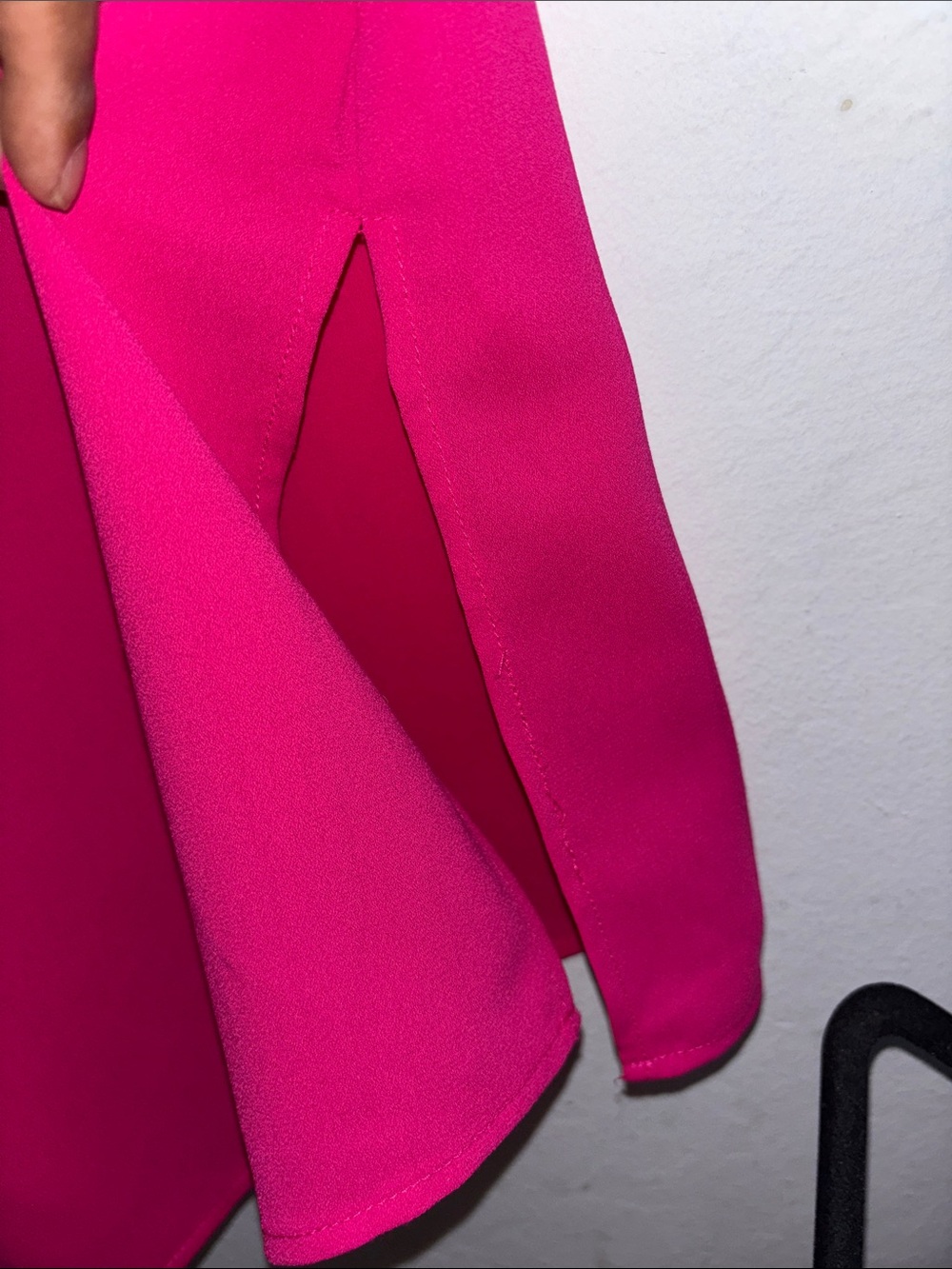 Anne Klein Hot Pink Long Sleeve Tunic Blouse - Picture 5 of 6